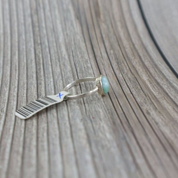 Mesa Ring Larimar Womens Silver Boho Bohemian Gypsy Dainty Gift  Present Holiday - Picture 5 of 15